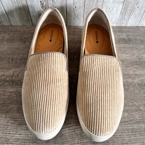 Birdies Women’s Slip On Sneaker Corduroy Tan Size 8